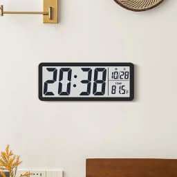 Creative LCD Multifunctional Wall Clock, Living Room Clock, , Large Screen, New Electronic Clock, (No Alarm Function)