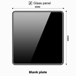 ELEGAN UK Socket Black 16A/20A/45A Full Glass Wall Switch USB type-c Tempered Crystal Panel Electrical Outlet Home Improvement