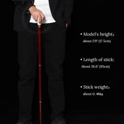 93cm Masonic Skull Walking Stick Resin Handle Red & Black German Beech Wooden Canes for Men And Women Freemasonry Design Cane