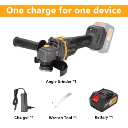 1000W 125MM Brushless Electric Angle GrinderCutting Machine Woodworking Power Tool For Makita 18V Battery #20