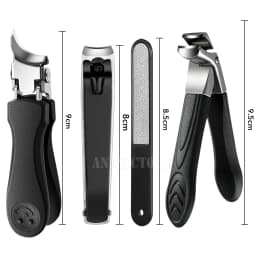 2/4Pcs/Set Nail Clippers Set Ingrown Toenail Thick Nail Clippers Set for Professional Pedicure Manicure Fingernail Tools