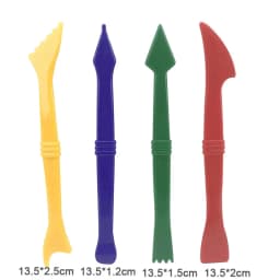 Plasticine Model Playdough Tools Set for Kids 3D Syringe Roller Impression Moulds Play Dough Tools Kit Clay Craft Toys Gift