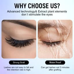 Gollee 0.5-1s Drying Glue for Eyelash Extensions 5ml Hypoallergenic Lashes Extension Glue Strong Glue False Eyelashes Supplies