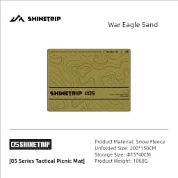 ShineTrip 05 Series Tactical Picnic Mat Ultrasonic Moisture-proof Mat Waterproof Portable Park Floor Mat Tent Durable Floor Mat