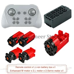 1000mAh 8 Way Remote Programmable APP Control Kit Rechargeable Battery Box Power Functions Motor Building Blocks Set Car Modify