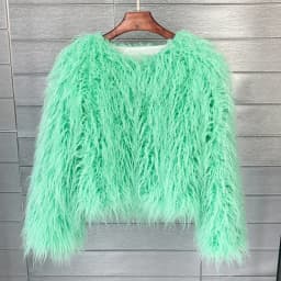 DEAT Fur Imitation Fur Coat Korean Version Pure Color Beach Wool Women's Short Coat Straight 2026 Winter Wram Jackets 11A06487