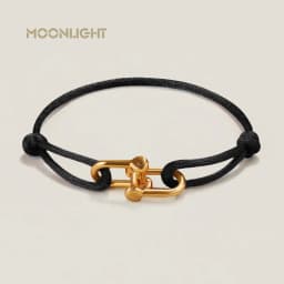 MOONLIGHT Classic Adjustable U-Shape Charm Bracelets for Women High Quality Silk Rope Bracelet Female Jewelry Gifts Wholesale