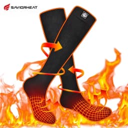 Savior Heat Battery Electric Heated Socks For Men Winter Warm Outdoor Sports Rechargeable Thermal Socks Foot Women For Cycling