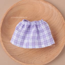 Doll Clothes Sleeveless Top Plaid JK Skirt Set Mini Dress Up Outfit Accessories For 10cm Joint Doll Fashion Doll Costume Gift