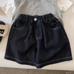 RAISE Summer Kids Boys Denim Shorts Thin Solid Versatile Children Boys Shorts Handsome 1-10Yrs Boys Sticker Half-length Shorts