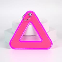 Reflective Pendant for School Bags, Triangle Safety Reflector, Student Safety Hanging Tag for Night Walking and Cycling