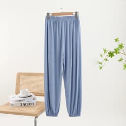 Modal Loose Cuffed Pants Women Spring Summer Color Casual Thin Home Pants plus Size Outdoor Wear Mosquito Proof