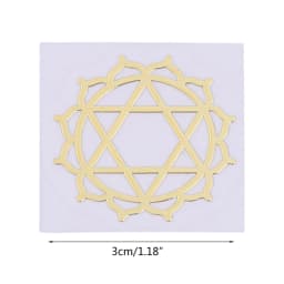 7 Pcs Sacred Geometry Metal Stickers Delicate Flower of Life Chakras Stickers Pyramid Art Resin Filler Supplies Meditation