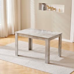 BonChoice 110/120/150cm Wooden Dining Tables for 2-6 Small Space, Rectangle Kitchen Table for Dining Room, Kitchen