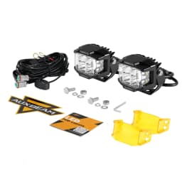 AUXBEAM V-MAX SERIES 4/5/7 inch LED Work Light with Amber Shell COMBO BEAM SIDE SHOOTER Offroad DRL Driving Lamp POD Spot Lamp