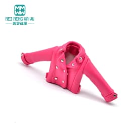 28-30cm Blyth Doll Clothes Azone OB 24 Fashion Leather Jackets Jeans Flared Pants Tube Top Accessories Girls Gift Toys