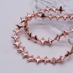 10mm 20pcs Natural Stone Beads Fou Star Shape Hematite Beads Plating Golden Loose Beads For Jewelry Making DIY Bracelet