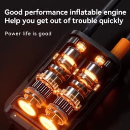 Cordless Car Tire Inflator Portable Air Compressor, 150 PSI Air Pump with Pressure Gauge, for Bicycle Bikes Motorcycles Balls