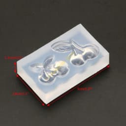 Resin Casting Mold Cherry Epoxy Resin Mold Casting Tool Hanging Ornament QX2F
