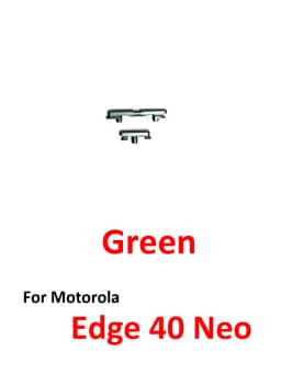 Phone Power Volume Button For Motorola Moto Edge 40 Neo New On Off Up Down Key Internal Flex Cable Repair Parts Black Blue Green