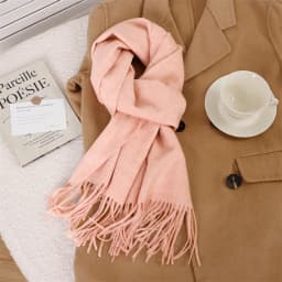70Color Solid Winter Women Scarf Warm Thicken Cashmere Shawl Outdoor Tassels Pashmina Lady Wrap Windproof Scarves Fashion Luxury