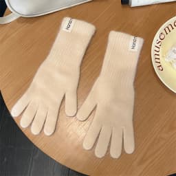 Women Wool Cashmere Gloves Cable Knit Touchscreen Finger Hole Winter Autumn Warm Wrist Length Classic Gloves Female Mitten