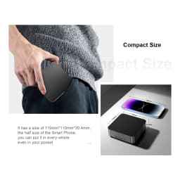 Chatreey Mini PC T9 N3150 WIFI5 Windows 11 Ultra Small Pocket Computer Dual SSD 2K 60Hz RGB Output