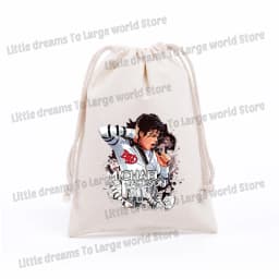 Michael Jackson Drawstring Bag Graphic Figure Print Pockets Gifts Bags Portable Jewelry Storage Pouches Men Women Packing Bags