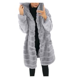 Plus Size 4XL Winter Thicken Mink Coats for Women Fluffy Faux Fur Long Coat Women Warm Hooded Jackets For Women Overcoats куртка