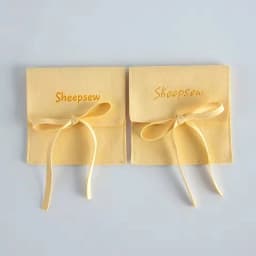 50pcs Wholesale Custom Jewellery Drawstring Bag Pouch Multifunction Suede Microfiber Jewelry Rings Earrings Packaging Bag With L