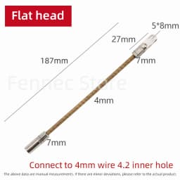 Wire Puller Connector Head Electrician Automatic Thread Guide Special Crimping Mold Cable Elastic Threader Accessories Repair