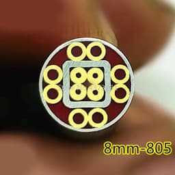 8mm Mosaic Pin Rivets for Knife Handle Screw Decorate 21 Kinds Design Exquisite Style Length 9cm