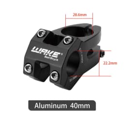Wake MTB Mountain Bike Short Stem Aluminium Alloy 40mm Handlebar Diameter 22.2cm for Road Bicycle Accessories BMX Cycling