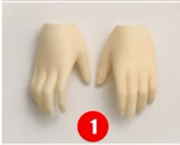 BJD Hands 1/4 Applies To The Hand Shape of The Minifee Resin Ball Jointed Doll Accessories Figures Toy