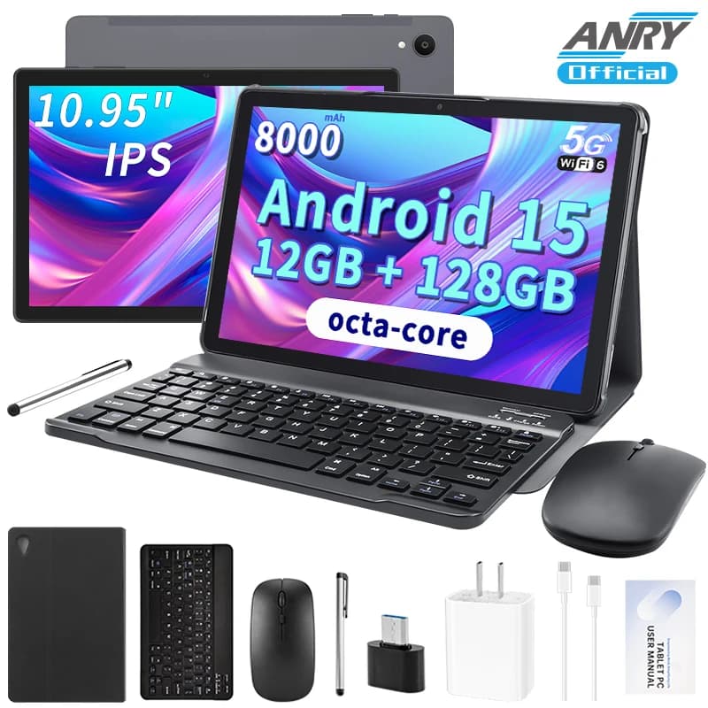 Paitanry Tablet Android 15 8000mAh 11 inch Tablets En Oferta 2025 with 12GB+128GB, Octa-core, 5MP+13MP Dual Camera