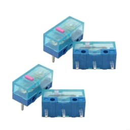 157F HUANO Blue Transparent Shell Mouse Micro Pink Red Yellow Blue Green Dot