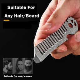 Pure Titanium Comb Multi-function Corkscrew Crowbar Pendant MINI Portable Super Light Outdoor EDC Self-defense Tool Small Access