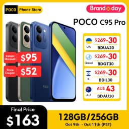 Newest POCO C95 Pro Smartphone Global Version 7500mAh Battery 45W Charging 6.9" 120Hz display 50MP Camera Helio G91-Ultra