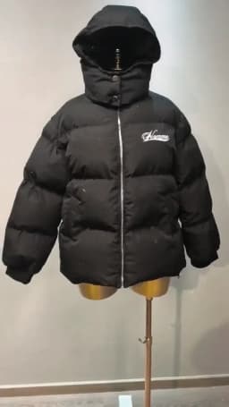 Women's Water-reactive Fabric Cotton Thick Warm Coat Vintage Zip Up Outerwear Casual Jacket Streetwear Fashion Hip Hop Parkas
