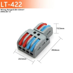 5/10/50/100pcs Push-in Electrical Wire Connector Terminal Block Universal Fast Wiring Cable Connectors For Cable Connection