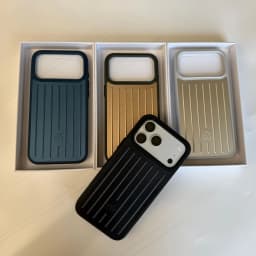 RIMOWA Aluminum Alloy Phone Cases For iPhone 18 17 16 Pro Max 3D Corrugated Stripe Back Luxury Bussiness Luggage Cover