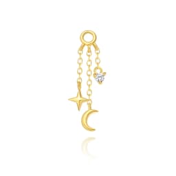 AIDE 1 Piece 925 Sterling Silver Spare Parts Chains Part For Stud Earring Piercing Hoops Drop Earring Women Fine Jewelry Gift