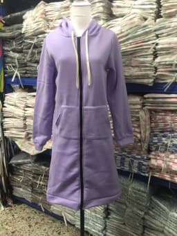 Long Zip Hooded Sweat Jacket For Women Drawstring Long Sleeve Outerwear With Side Pockets For Cold Season Daily Matching