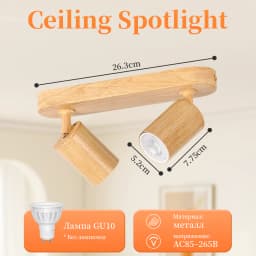 Modern LED Ceiling Spotlight Replaceable Bulb GU10 Spot Lamp for Living Room Bedroom Kitchen Energy Efficient Ceiling Lighting