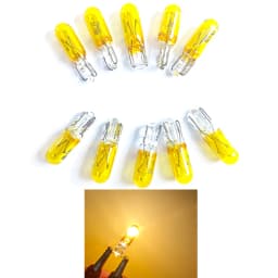 10pcs T5 12v 1.2w W2W Car Halogen Lamp Instrument Lights Dashboard Bulb Auto Interior Light Car Styling