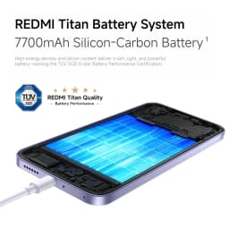 Xiaomi Redmi Note 17 5g Global Version, Dual Sim, 6.99" Fhd+ 120Hz Amoled Display, Corning Gorilla Glass 7I, Snapdragon 4 Gen4, 7700 Mah Battery, Fast Charging, 50Mp Camera, Ip65, Hyperos, 5g Smartphone European Networks