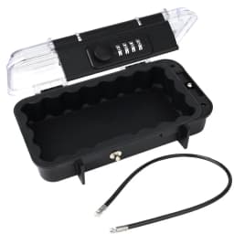 Travel Safe Lock Box Portable Safe for Gym Anti-Theft Beach Safe Box Waterproof Small Combination Lock Box with Removable Chain