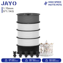 JAYO 3D PETG/ High Speed Matte PETG / PLA Classic Printer Filament 1.75mm 3D Printer Filament 5.5KG Neatly Wound PETG for 3D
