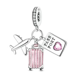 925 Sterling Silver Pink Series Charms Bow Tie Girl Cake Princess Beads Pendant Fit Original Bracelet DIY Jewelry Gift For Woman