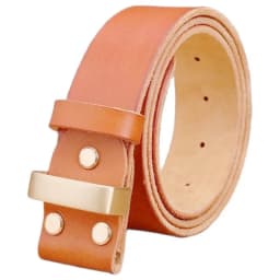 belt leather without gold smooth buckle for mens belts luxury cowboys camel brown match famous brand buckle 3.8 cm high quality